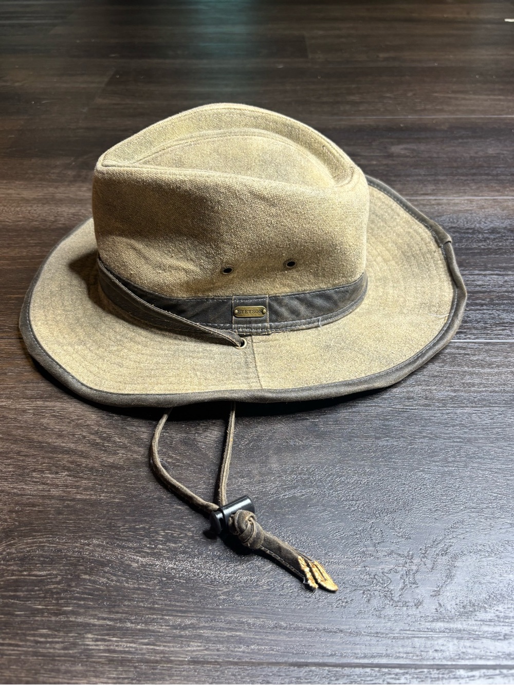 Stetson Boonie Safari Outdoor Canvas Hat Breathable Eyelets Outdoor Cap
